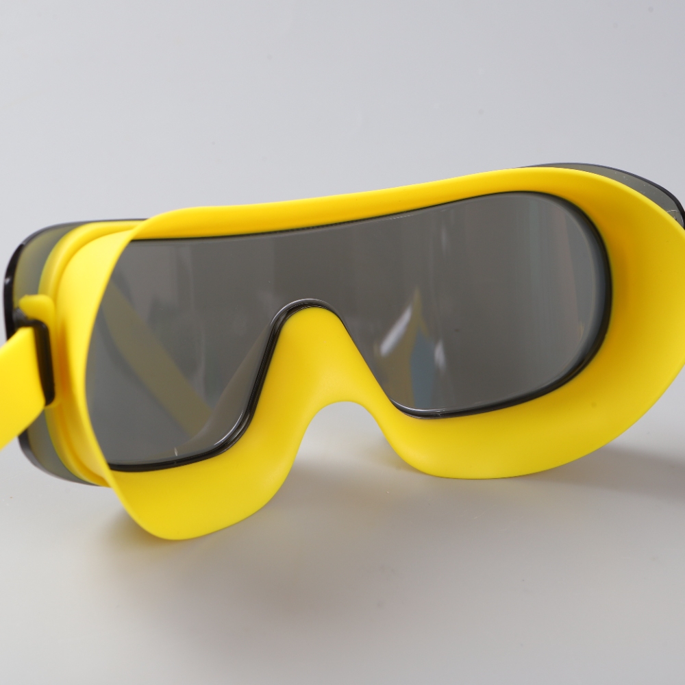 Large Frame Adult Swimming Goggles Anti-fog Anti-uv PC Lens 