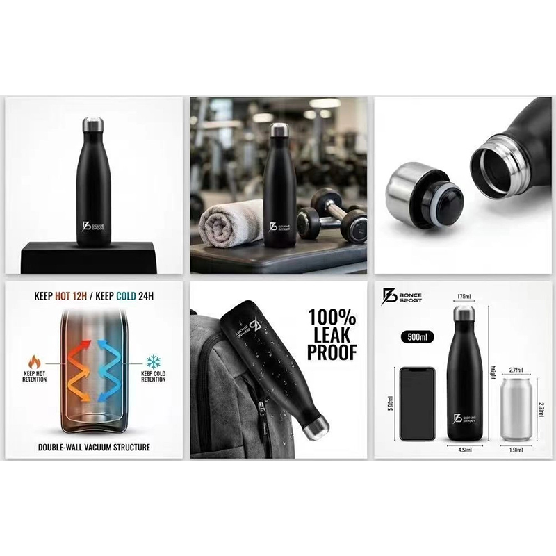 Double Wall Thermal Vacuum Cola Bottle