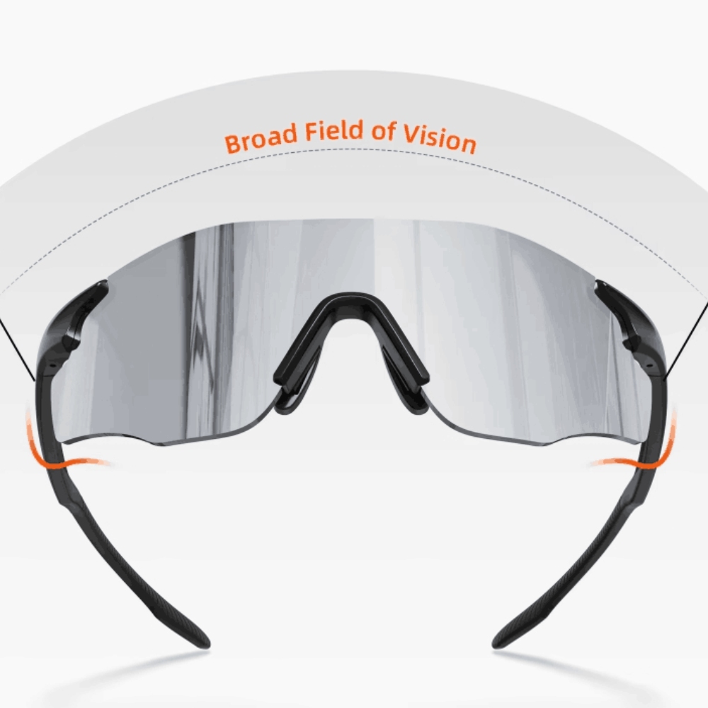 Rimless Frame UV400 Running Cycling Sport Sunglasses Lightweight Mountain Bike Glasses