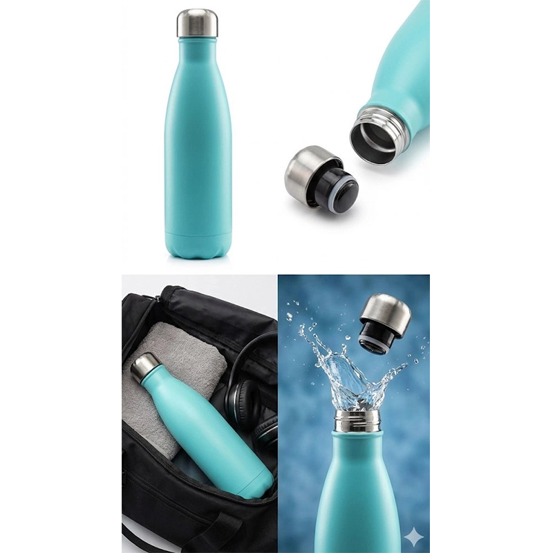 Double Wall Thermal Vacuum Cola Bottle