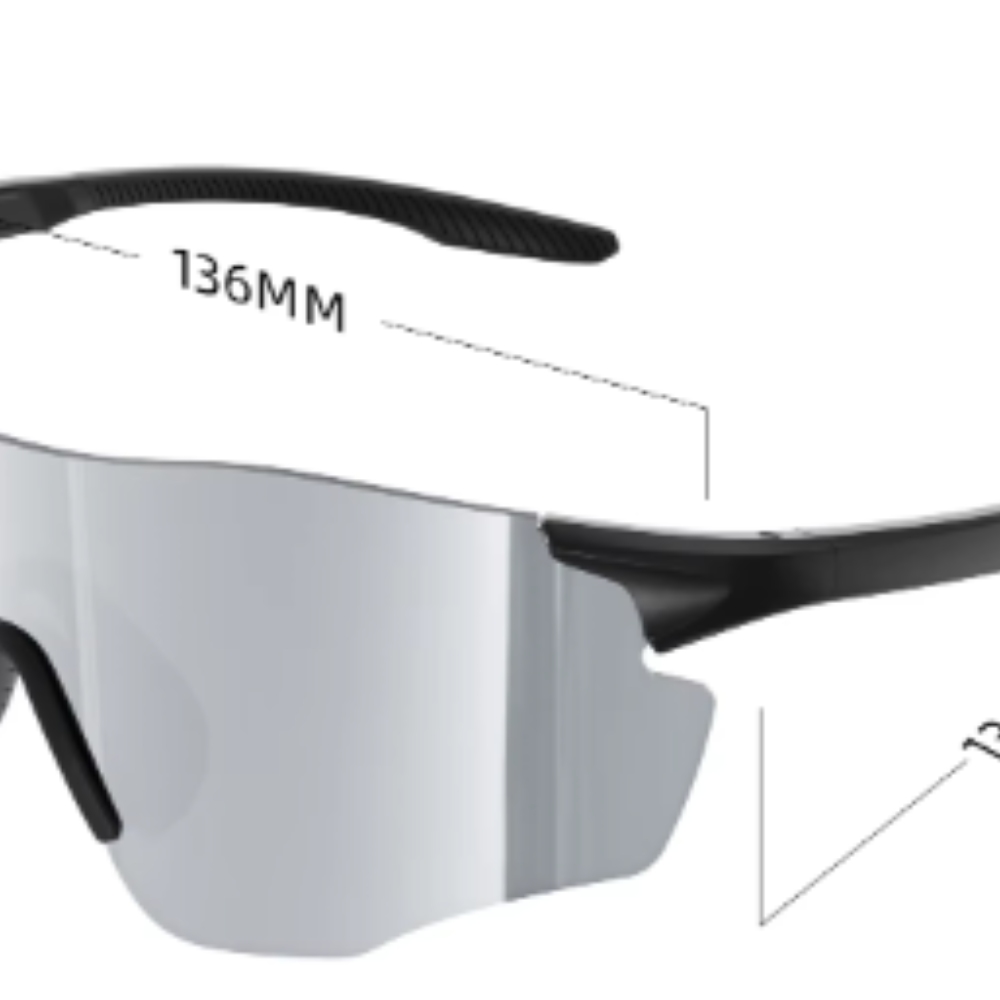 Rimless Frame UV400 Running Cycling Sport Sunglasses Lightweight Mountain Bike Glasses